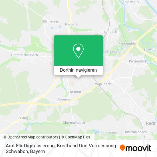 Amt Für Digitalisierung, Breitband Und Vermessung Schwabch Karte