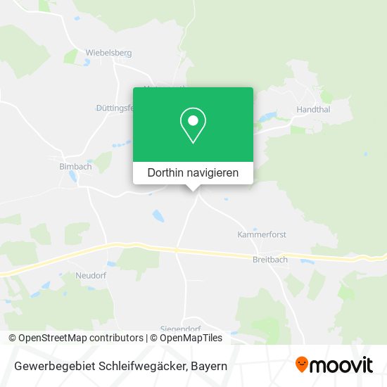 Gewerbegebiet Schleifwegäcker Karte