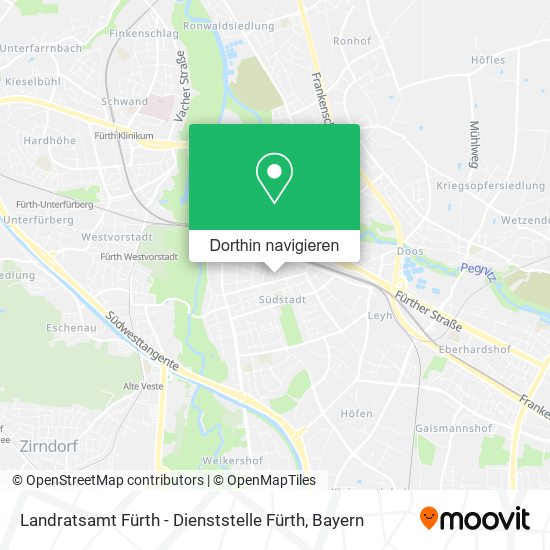 Landratsamt Fürth - Dienststelle Fürth Karte