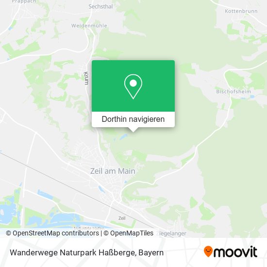 Wanderwege Naturpark Haßberge Karte