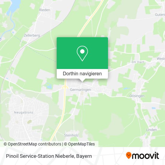 Pinoil Service-Station Nieberle Karte
