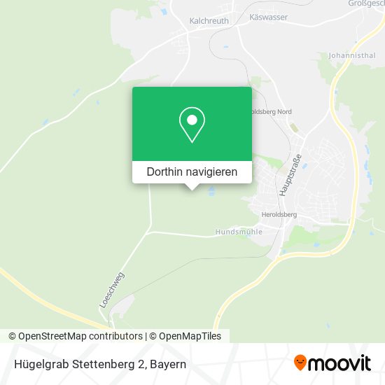 Hügelgrab Stettenberg 2 Karte