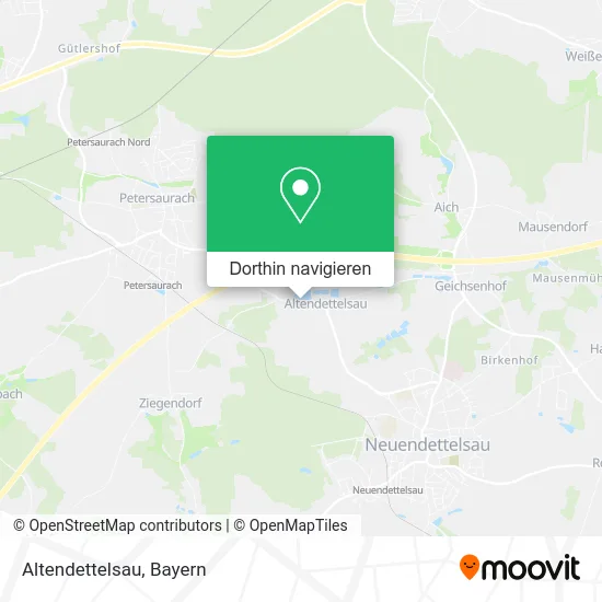 Altendettelsau Karte