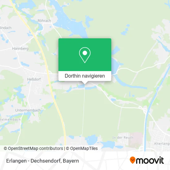 Erlangen - Dechsendorf Karte