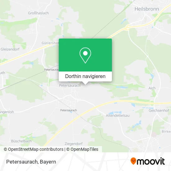 Petersaurach Karte