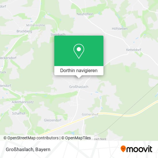 Großhaslach Karte