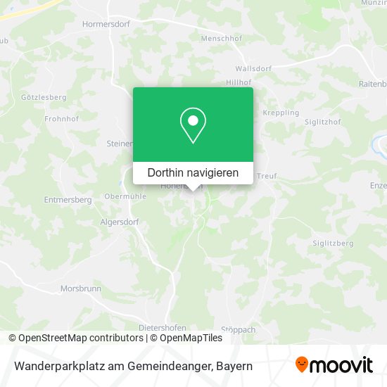 Wanderparkplatz am Gemeindeanger Karte