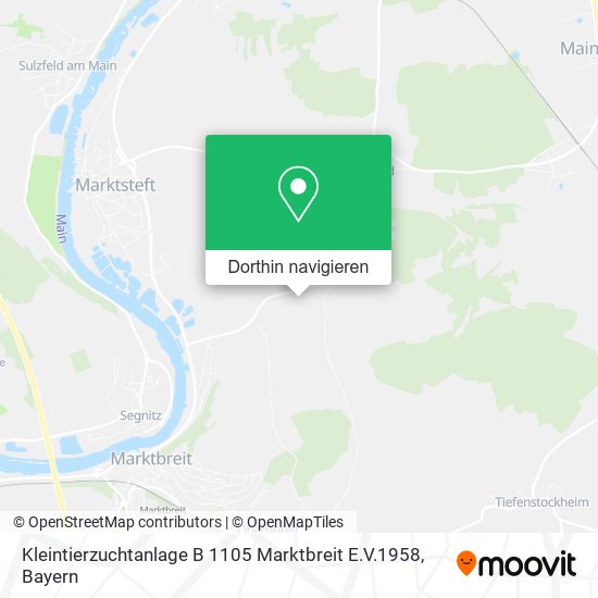Kleintierzuchtanlage B 1105 Marktbreit E.V.1958 Karte