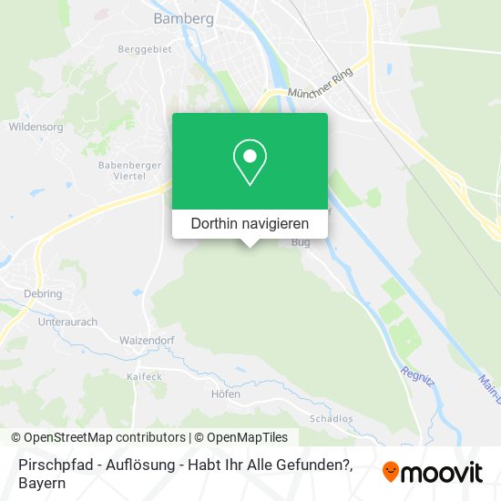 Pirschpfad - Auflösung - Habt Ihr Alle Gefunden? Karte