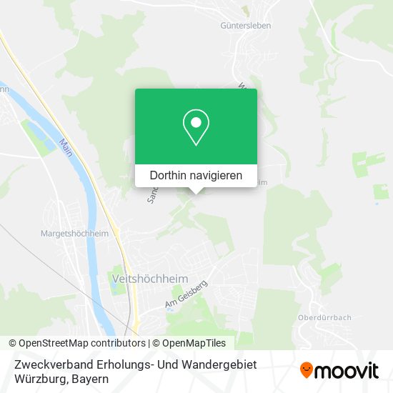 Zweckverband Erholungs- Und Wandergebiet Würzburg Karte