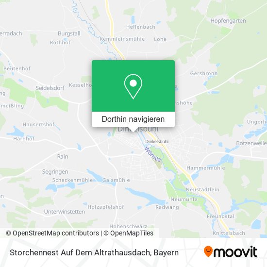 Storchennest Auf Dem Altrathausdach Karte