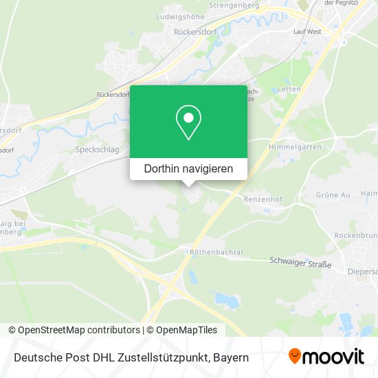 Deutsche Post DHL Zustellstützpunkt Karte