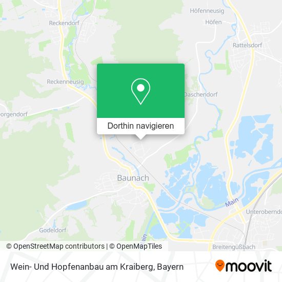 Wein- Und Hopfenanbau am Kraiberg Karte