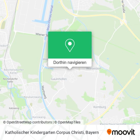 Katholischer Kindergarten Corpus Christi Karte