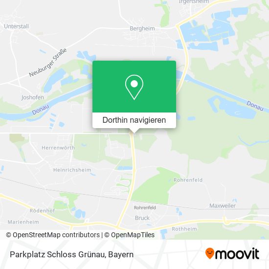 Parkplatz Schloss Grünau Karte