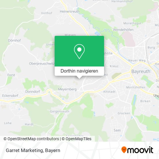 Garret Marketing Karte