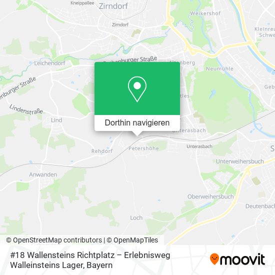 #18 Wallensteins Richtplatz – Erlebnisweg Walleinsteins Lager Karte