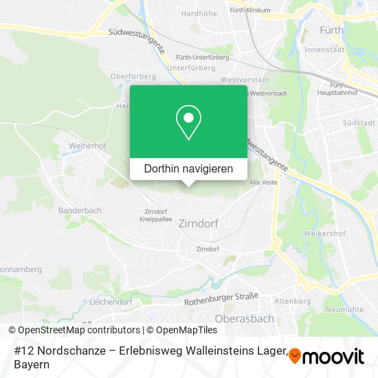 #12 Nordschanze – Erlebnisweg Walleinsteins Lager Karte