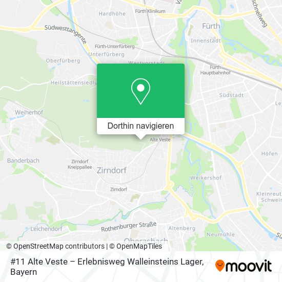 #11 Alte Veste – Erlebnisweg Walleinsteins Lager Karte