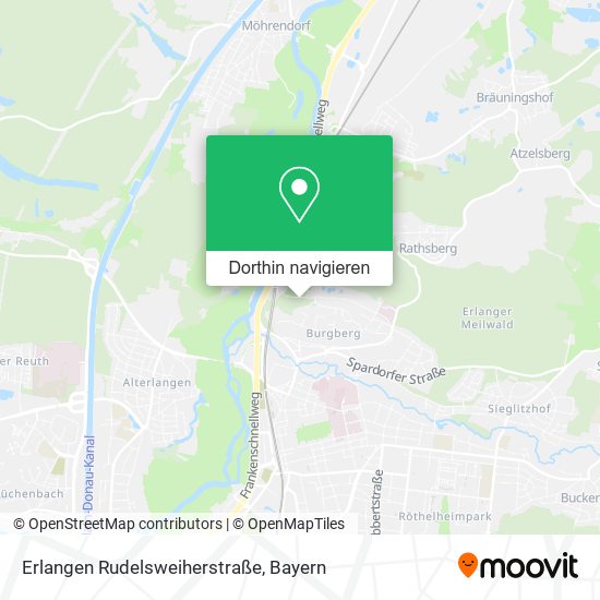 Erlangen Rudelsweiherstraße Karte