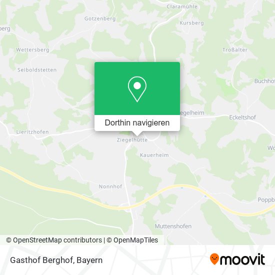Gasthof Berghof Karte