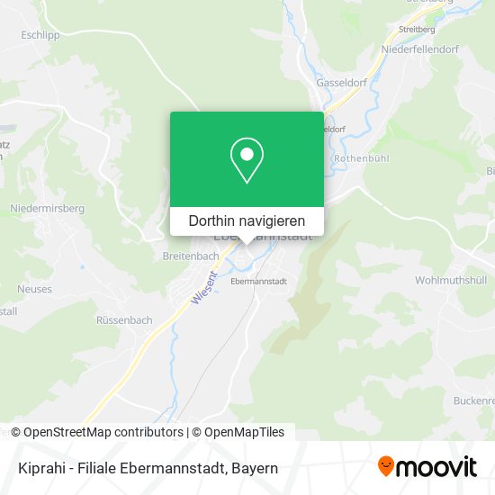 Kiprahi - Filiale Ebermannstadt Karte