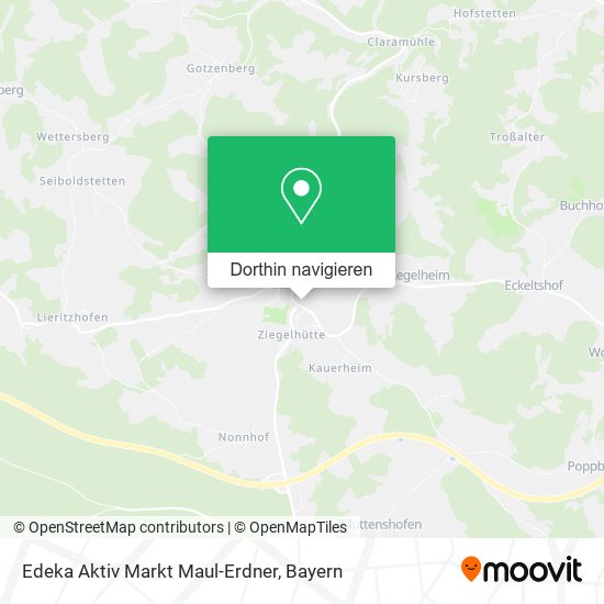 Edeka Aktiv Markt Maul-Erdner Karte