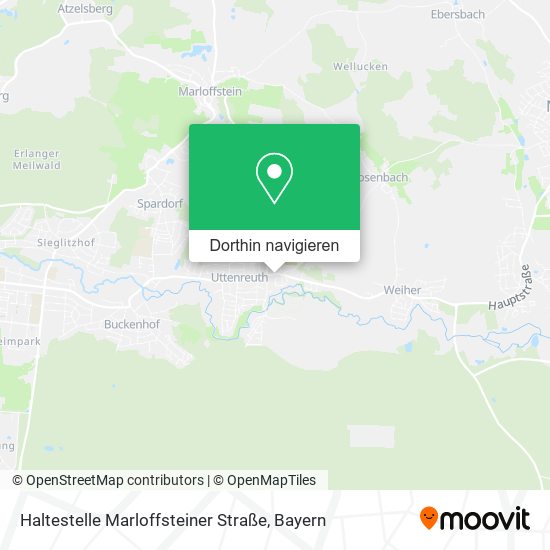 Haltestelle Marloffsteiner Straße Karte
