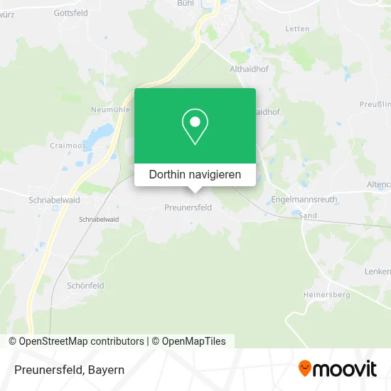 Preunersfeld Karte