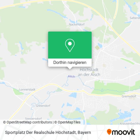 Sportplatz Der Realschule Höchstadt Karte