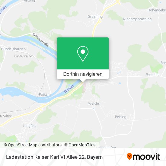 Ladestation Kaiser Karl VI Allee 22 Karte