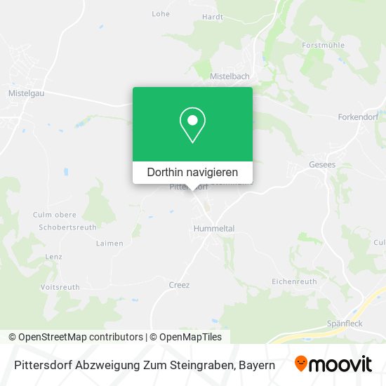 Pittersdorf Abzweigung Zum Steingraben Karte