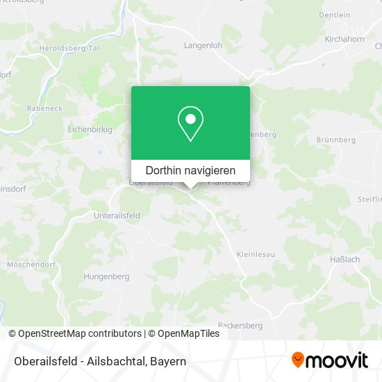 Oberailsfeld - Ailsbachtal Karte