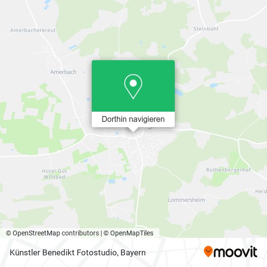 Künstler Benedikt Fotostudio Karte