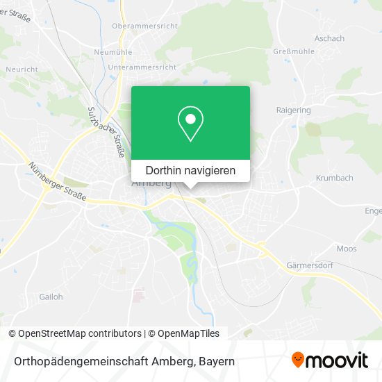 Orthopädengemeinschaft Amberg Karte