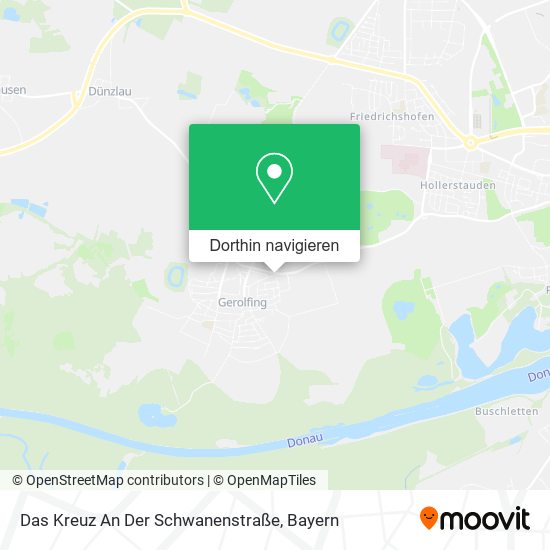 Das Kreuz An Der Schwanenstraße Karte