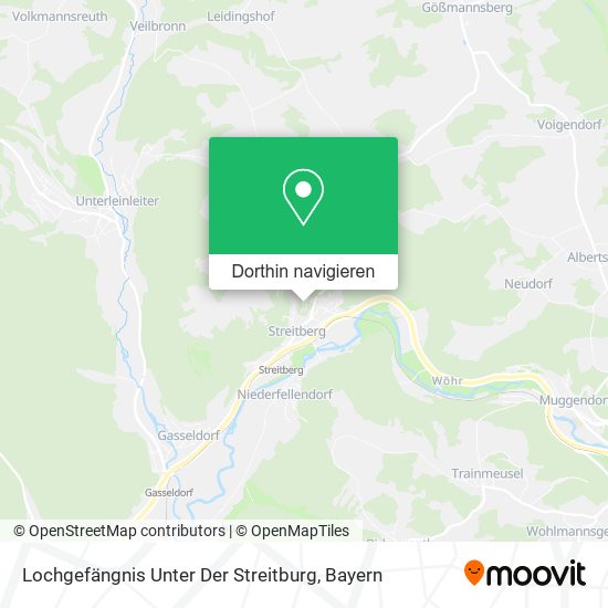 Lochgefängnis Unter Der Streitburg Karte