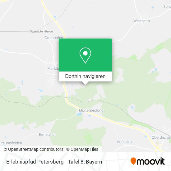 Erlebnispfad Petersberg - Tafel 8 Karte