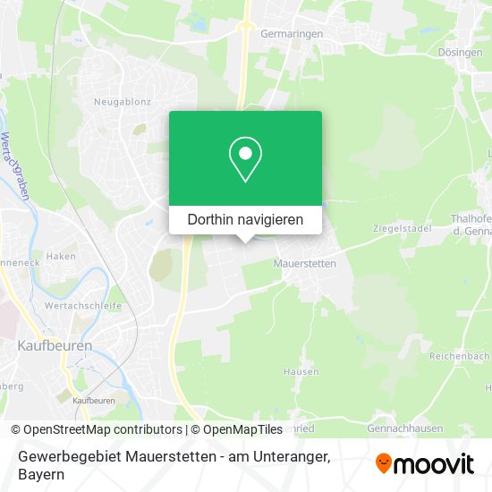 Gewerbegebiet Mauerstetten - am Unteranger Karte