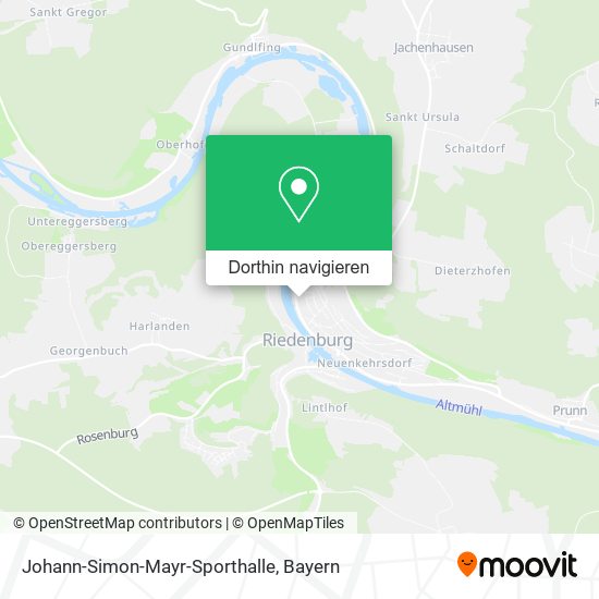 Johann-Simon-Mayr-Sporthalle Karte