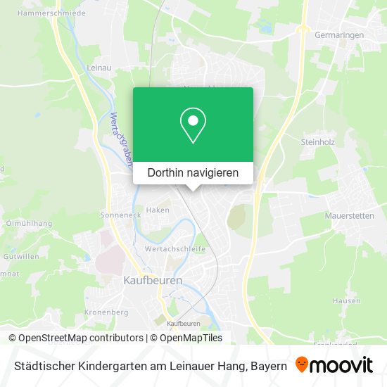 Städtischer Kindergarten am Leinauer Hang Karte