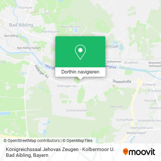 Königreichssaal Jehovas Zeugen - Kolbermoor U. Bad Aibling Karte