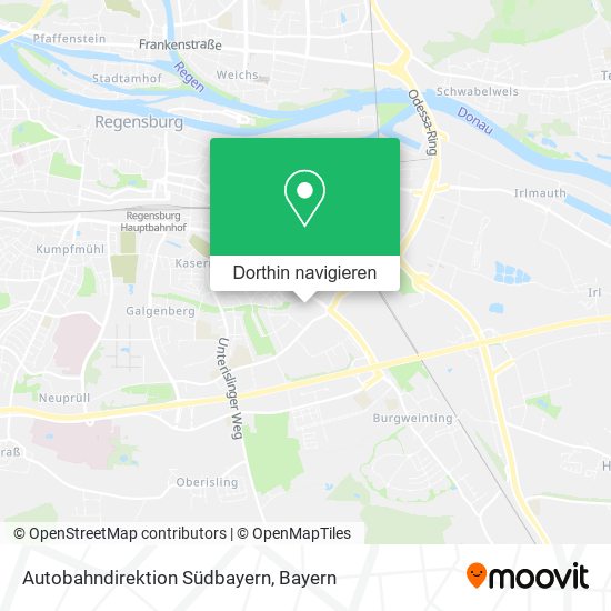 Autobahndirektion Südbayern Karte
