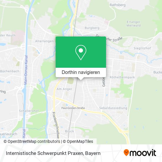 Internistische Schwerpunkt Praxen Karte