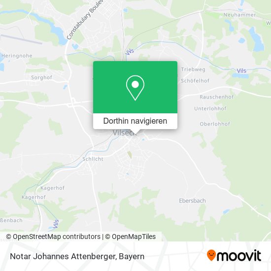 Notar Johannes Attenberger Karte