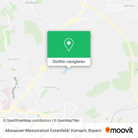 Abwasser-Messstation Estenfeld/ Kürnach Karte
