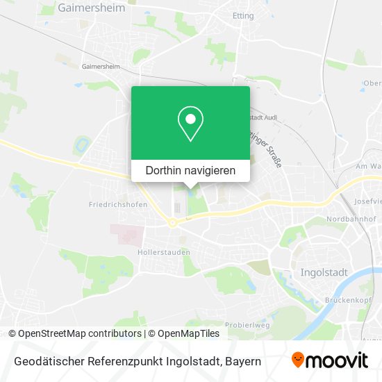 Geodätischer Referenzpunkt Ingolstadt Karte
