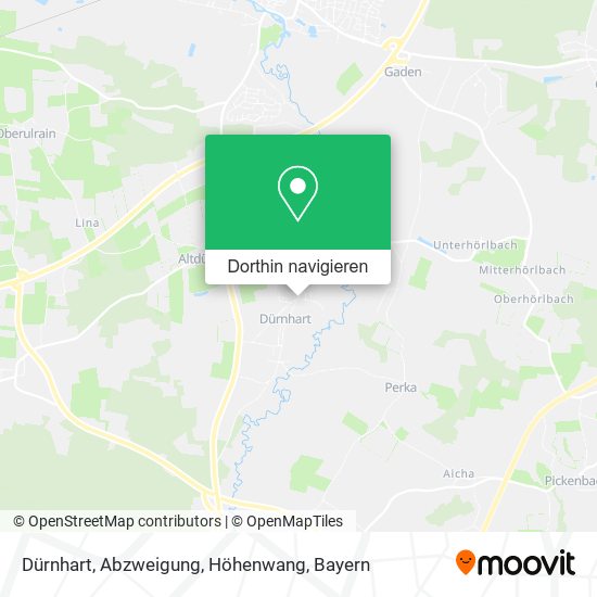 Dürnhart, Abzweigung, Höhenwang Karte