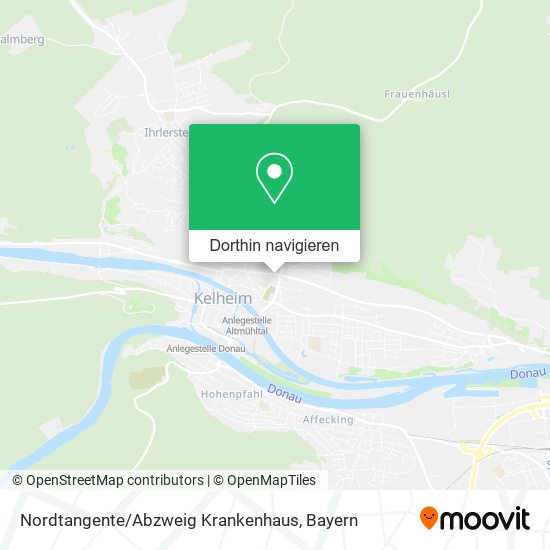 Nordtangente / Abzweig Krankenhaus Karte