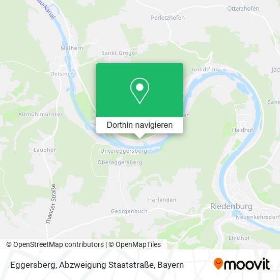 Eggersberg, Abzweigung Staatstraße Karte